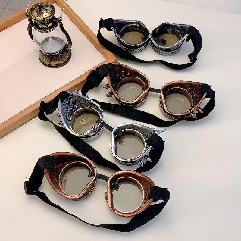 Ретро-панк-стиль паровых очков для декора на Хэллоуин, подарков на вечеринку, стильных солнцезащитных очков для косплея