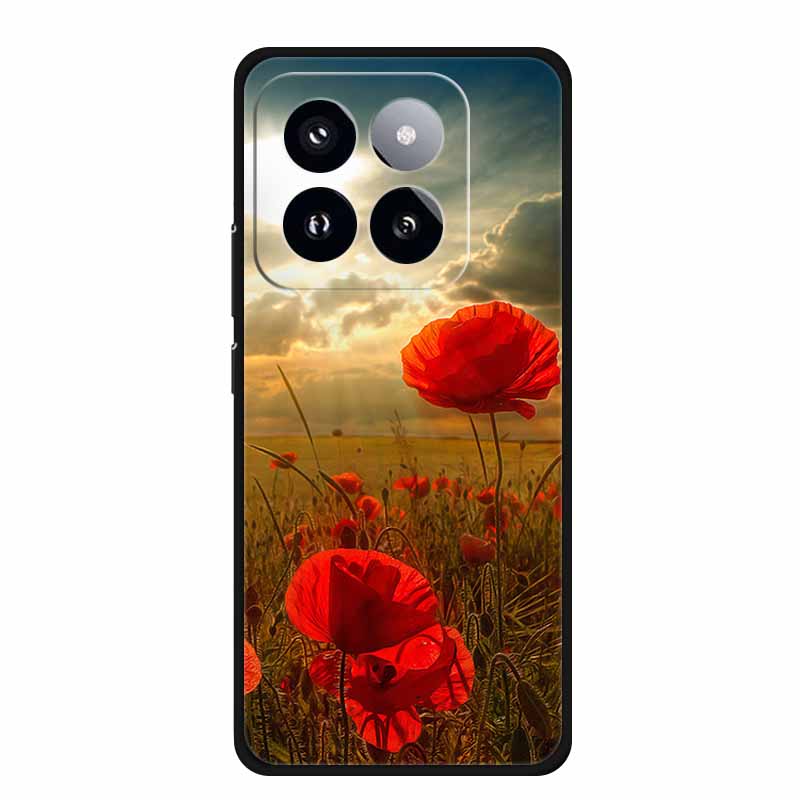 Для Xiaomi 14T PRO Чехол Роскошный Мягкий Силикон ТПУ Чехлы для Телефона Задняя Крышка Для Xiaomi14T Бампер Защитный Ударопрочный Любовь fundas