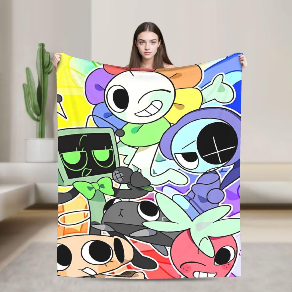 Dandys World Pebble Blanket Fleece Novelty Warm Throw Blankets for Bedding Lounge Spring Autumn