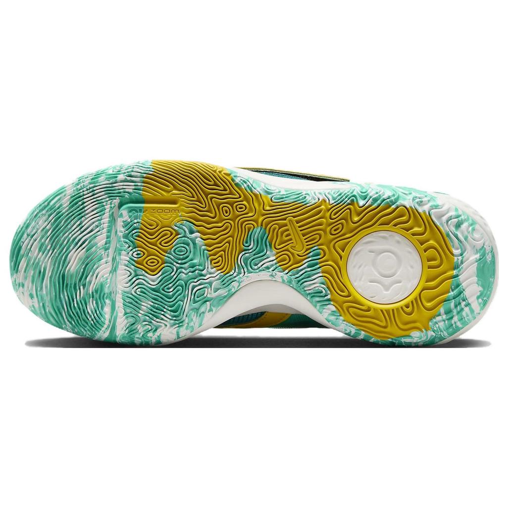 Nike KD Trey 5 X EP Clear Jade Sulphur Мужские кроссовки Green Sail Vivid-Sulphur DJ7554-300