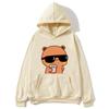 Women Hoodies Bubu Is Watching Movie with Dudu Sweatshirts Cartoon Cute Graphic Pullover Women Kawaii Y2k Top Clothes
