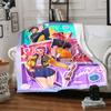 1pc KPop Demon Hunters9 Blanket, Gift, for Men and Women, Soft Blanket, Good for Sofa Bed Couch Travel, Lightweight Flannel Blanket