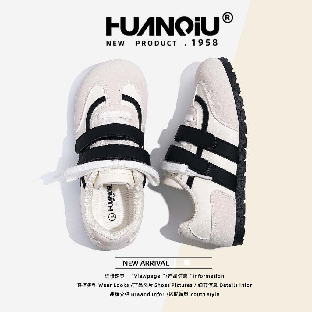 Global Velcro Dexun Shoes Women's Shoes ZHQ-XA562 Autumn Breathable New Niche Versatile Board Shoes Women's Shoes