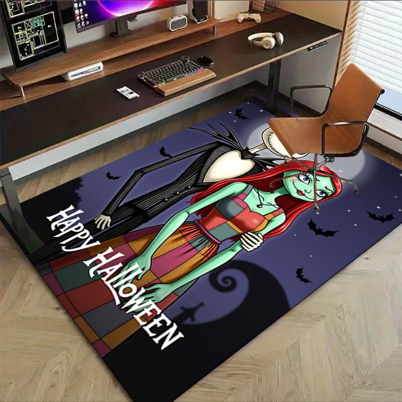 Nightmare Before Christmas Carpet For Playroom Bedroom Living Room Sofa Home Decorkids Game Area Rug Nonslip Floor Mat