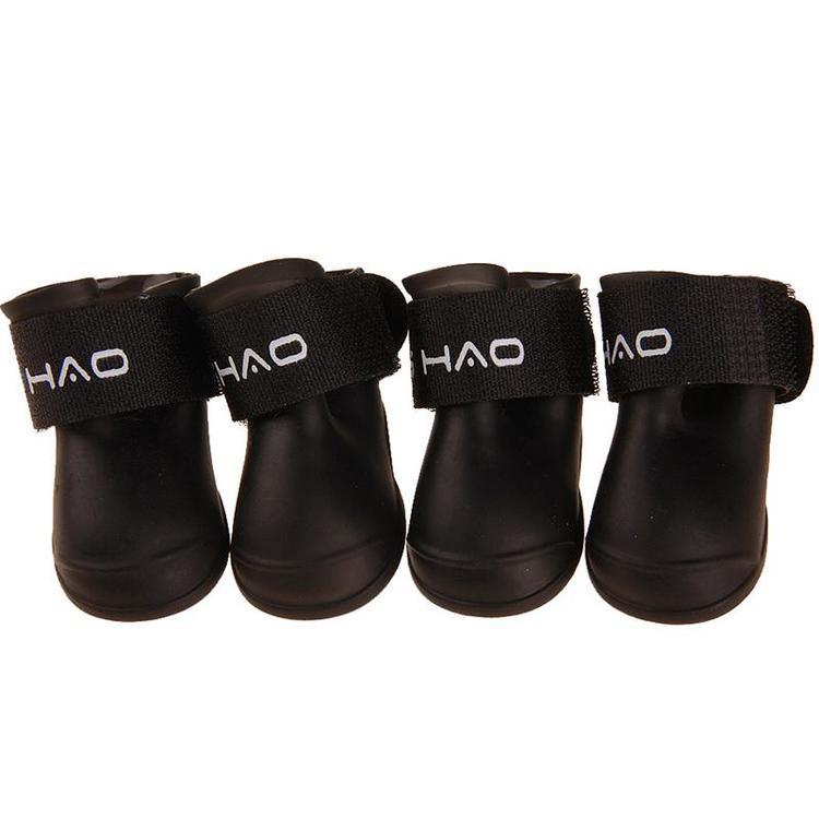 4 шт./компл., мини-обувь для домашних собак, резиновые сапоги, противоскользящие водонепроницаемые туфли-чулки с мягкой подошвой для щенков