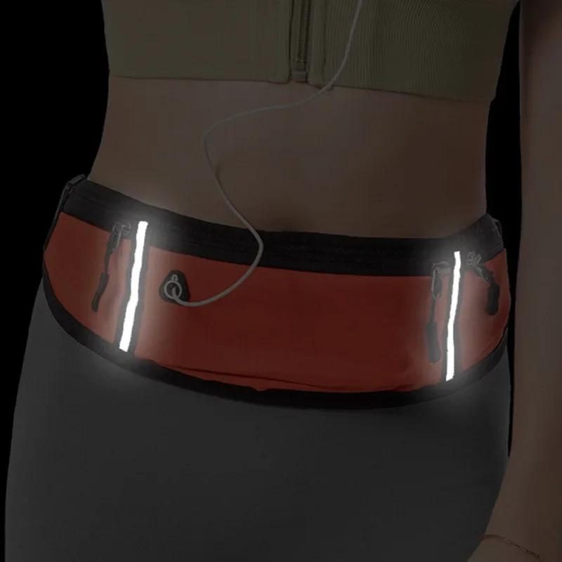 Профессиональная поясная сумка для бега Спортивная поясная сумка Чехол для мобильного телефона Мужская Женская Скрытая сумка Спортивная сумка для тренажерного зала Пояс для бега Поясная сумка