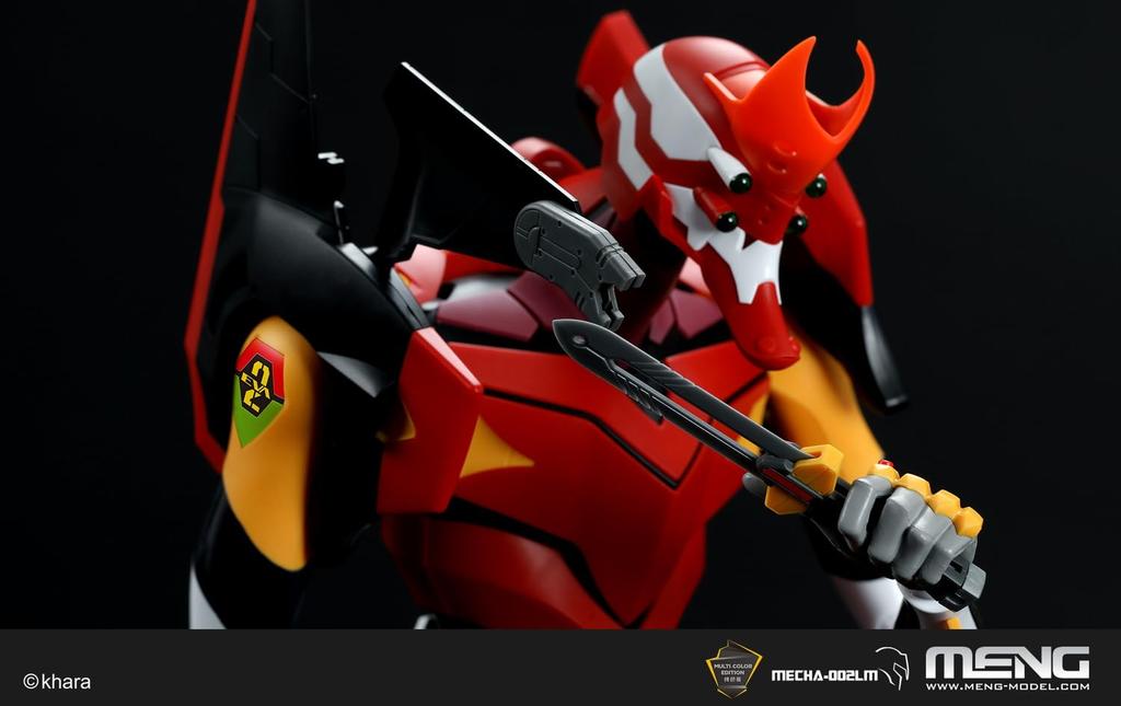 GSI Creos Mon Model Evangelion General Purpose Humanoid Battle Weapon Android Evangelion Unit 02 Multicolor Molded Version Total Height 47cm Color