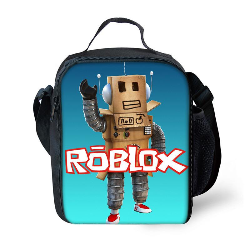 Модная сумка для ланча Roblox для студентов и офисных работников, плечевая сумка из ткани Оксфорд