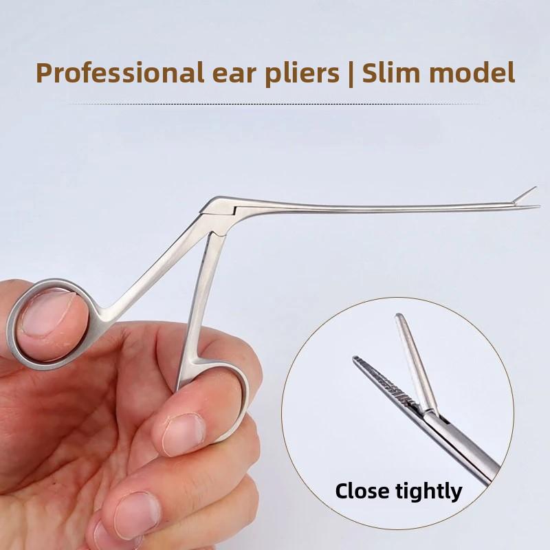Ear Wax Picker Pliers Tongs Earwax Remover Micro Alligator Crocodile Nasal Forceps Ear Wax Canal Cleaner Clip Tweezers Tool