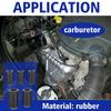 Rubber Vacuum Cap Assortment Kit 6 Sizes Set Black for Carburetor Manifold Leak Vacuum Dust Cover