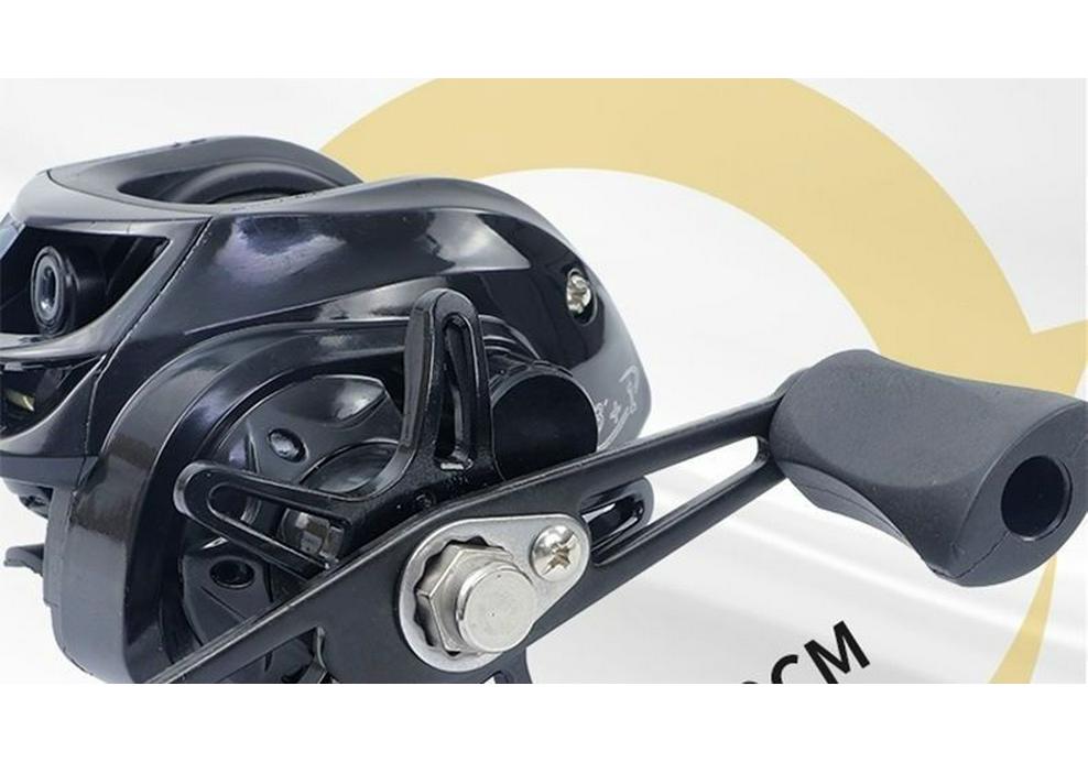 Classic Black Metal Baitcasting Reel with Magnetic Brake, Anti-backlash, Long Cast for Micro Lures and Black Bass.