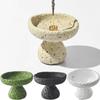 Concrete Texture Cement Incense Burners Moon Surface Design with 9 Holes Incense Stick Stand Decorative Multi-functional