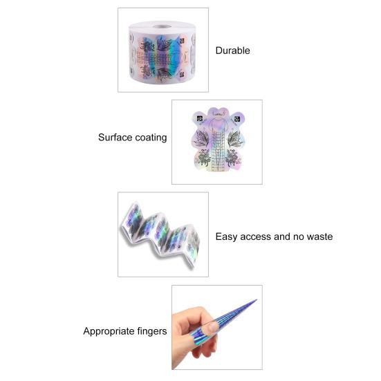 Практичные наклейки для наращивания ногтей, сильная липкость, очаровательный блестящий визуальный эффект