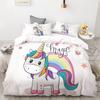 3D HD Digital Printing Bedding Set,Cartoon Duvet Cover Set Queen King Kids Child Baby,Bedclothes Cute Stars Unicorn