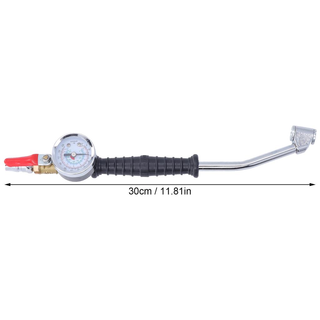 Tire Inflator with Pressure Gauge  Nozzle Accessory Replacement for Maintenance