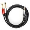 O Cable 2 In 1 1.8m 3.5mm To 6.35mm AntiCorrosion Double Splitter Phone O Wire