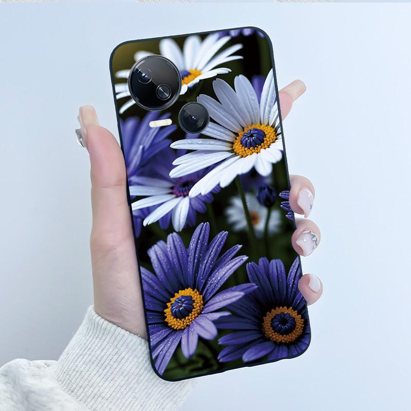 Чехол для телефона Tecno Spark 10 5G KI8 Эстетичный Роскошный Милый Крутой Для Мальчиков Девочек Черный Матовый Мягкий Силикон Задняя Крышка TPU Оболочка