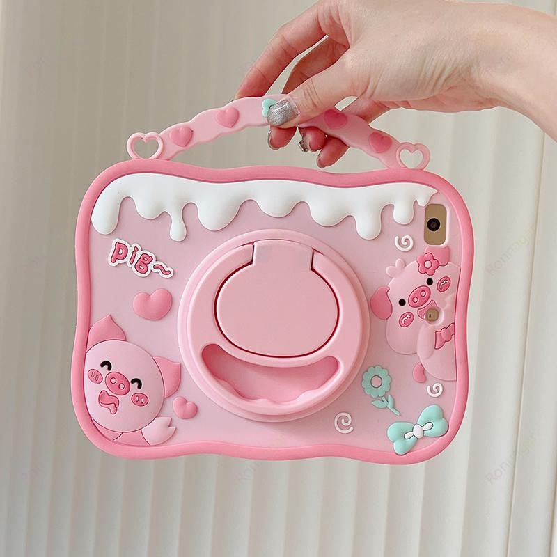 Мультяшный чехол-лошадка для iPad A16   Air11 M3 M2 Mini1 2 3 4 5 6 7 Pro11 M4 M2 9.7 10.2 10.9 iPad 6 7 8 9 10-го iPad Air 4 5