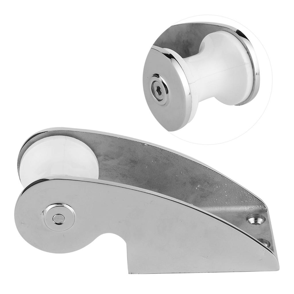 Boat Anchor Bracket Support Marine Bow Lift Roller Stainless Steel WRubber Wheel