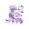 Unicorn Lighted Skates 2 2 Rainbow Girl's Skates Silicone Wheel, 3 In 1 Wheel With Carrying Bag