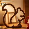 Легкие PLA Арт-Украшения 3D Печатная Фигурка Белки, Минималистичная Статуэтка, Полое Животное-Украшение для Гостиной Декоративные Фигурки Прихожая