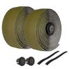 GORIX Bar Tape for Bicycles and Road Bikes Handlebar Grip Tape with Shock Absorption for Stylish Bicycle Customization Leather-Look (GX-GLB) (Olive)