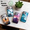 Чехол для телефона S-Surfing для iPhone 17, 16, 15, 14, 13, 12, 11 Plus, Pro, магнитный, с поддержкой MagSafe, беспроводной зарядкой