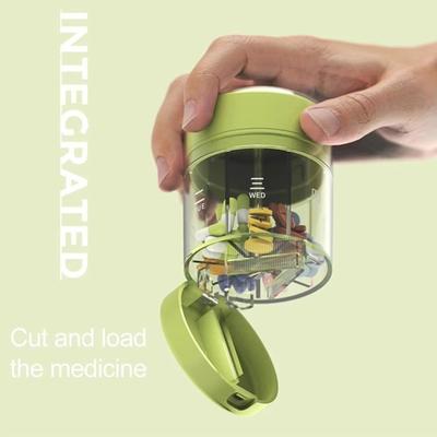 Прозрачная коробка для хранения таблеток, органайзер для таблеток на 7 дней, портативный таблеткорез для дома и путешествий