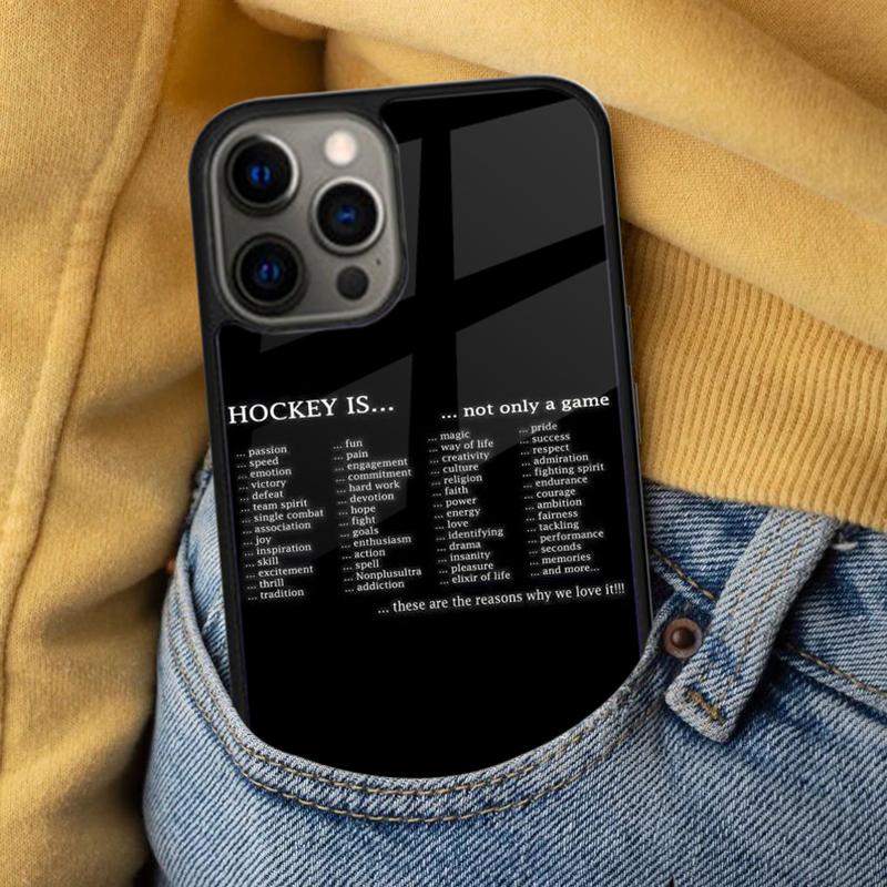 Хоккей на льду - это жизнь Мягкий чехол для телефона для iPhone 17 Air 16e Pro max 15 Pro 13 14 Plus 11 12 MagSafe Магнитный Coque