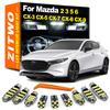 ZITWO Комплект светодиодных ламп для салона для Mazda 2 3 5 6 CX-3 CX-5 CX-7 CX-8 CX-9 CX3 CX5 CX7 CX8 CX9 1996- 2017 2018 2019 2020 2021