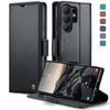 Case for Samsung S26 S24 S24 S23 Ultra FE Plus A17 A16 Leather Kickstand Card Holder Pocket Stand Flip Magnetic Flip Full Cover