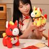 Chinese Style Zodiac Horse Doll Cute Plush Horse Toys Cartoon 2026 New Year Mascot  Bedside Decor