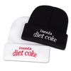 Letter INEEDA DIET COKE Embroidered Knitted Hat Men and Women Outdoor Windproof Cap Cotton Hip-Hop Hats Autumn and Winter Caps