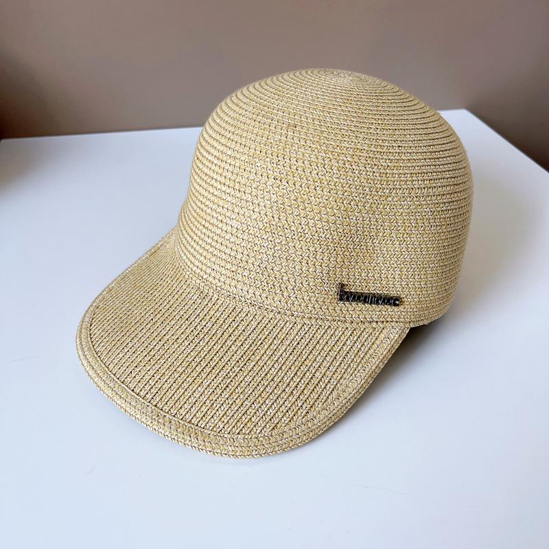 Оригинальная простая утиная кепка, мужская и женская солнцезащитная соломенная шляпа, модная однотонная конная шляпа, бейсболка для путешествий на открытом воздухе