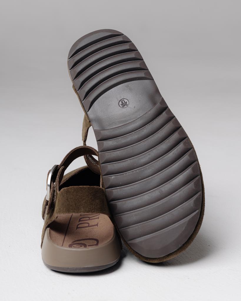 Босоножки с закрытым носом Prima d'Arte 5364 36 хаки замша