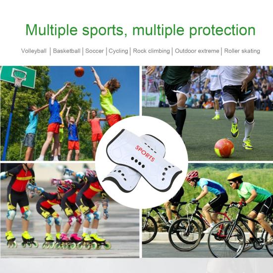 2Pcs Soccer Shin Guards High Strength Impact Resistant Breathable Lightweight Calf Protection Youth Soccer Shin Pads