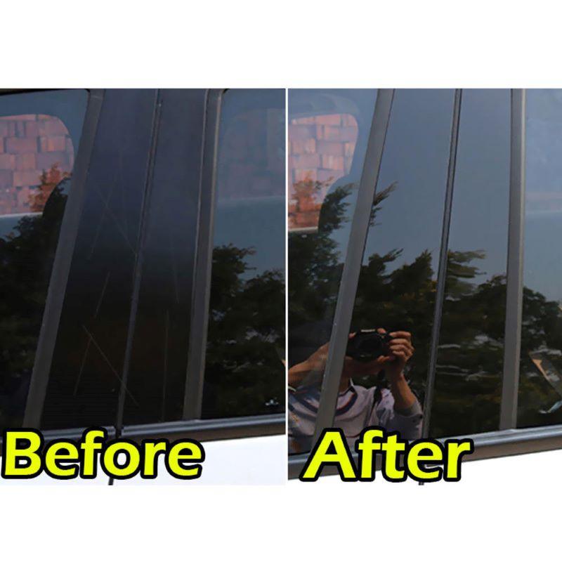 Подходит для Honda HRV HR-V 2016-углеродное волокно, черная автомобильная оконная дверная колонна, BC, стойка, крышка, накладка, зеркальный эффект, ПК