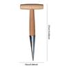 1/2Pcs T-Wood Handle Hand Sow Dibbler Sowing Seeds Bulbs Digging Garden Dibber Planter Tool Transplanting Seed Dispenser Garden