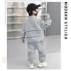 Boys Fall 2026 Cotton Sportswear Set Two Piece Long Sleeve Zipper Top Pants Kids Unisex Clothing