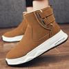 Мода 2024 Новые Ботинки Мужские Модные Рабочие Ботинки Мужские Теплые Меховые Ботинки Для Сноуборда Мужская Повседневная Обувь С Пряжкой Удобные Мужские Кроссовки Кроссовки Для Отдыха На Природе