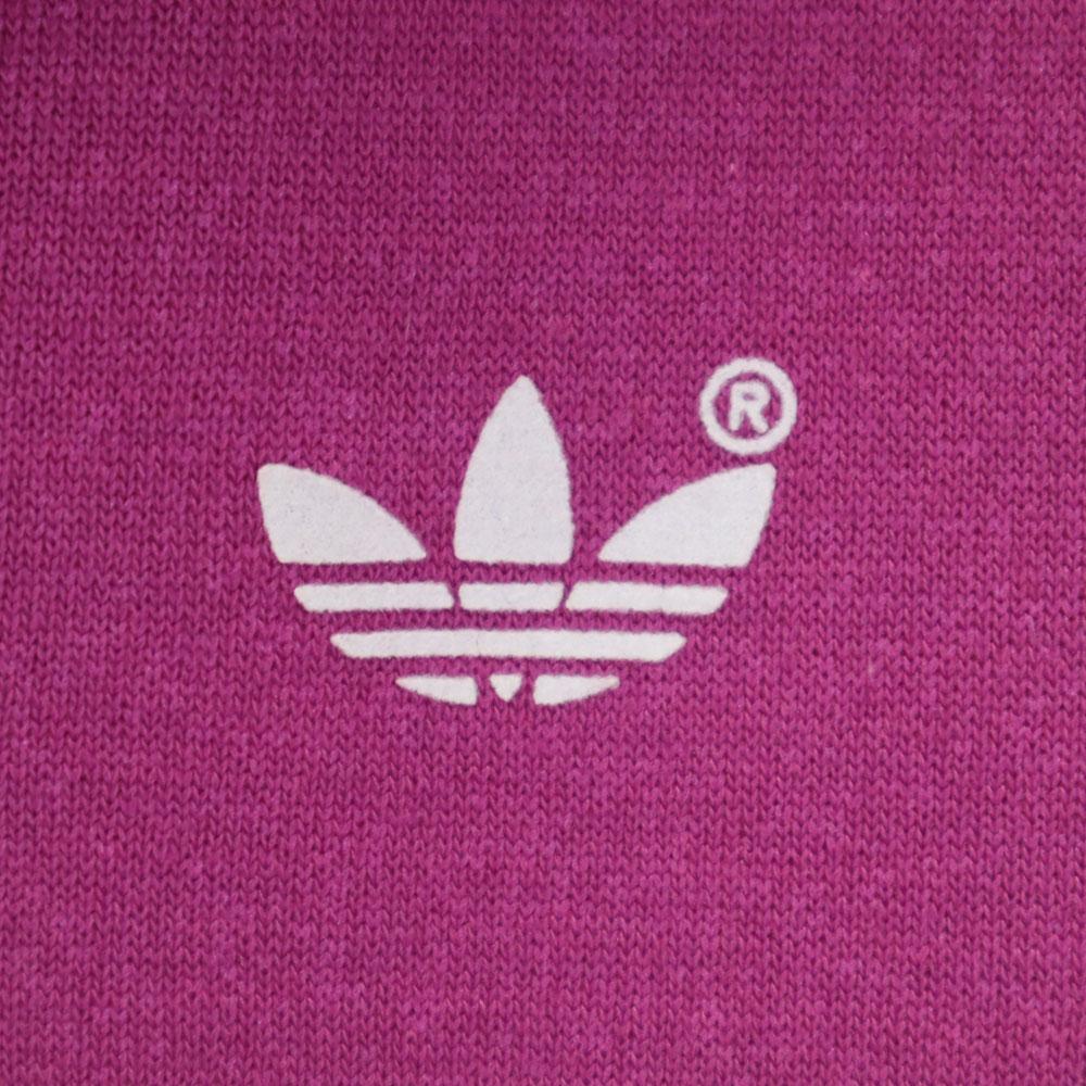Adidas 90-х годов Сделано в США Принт старого логотипа Трилистник Толстовки с длинным рукавом на половину пуговиц Женские Б/У