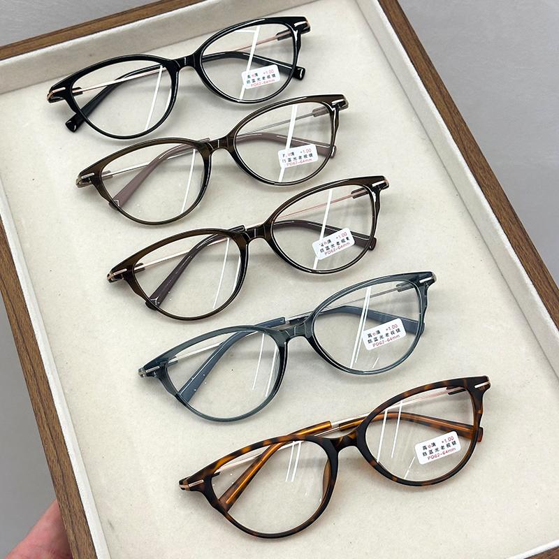Женские очки для чтения «кошачий глаз» с защитой от синего света, женские оправы для очков с диоптриями