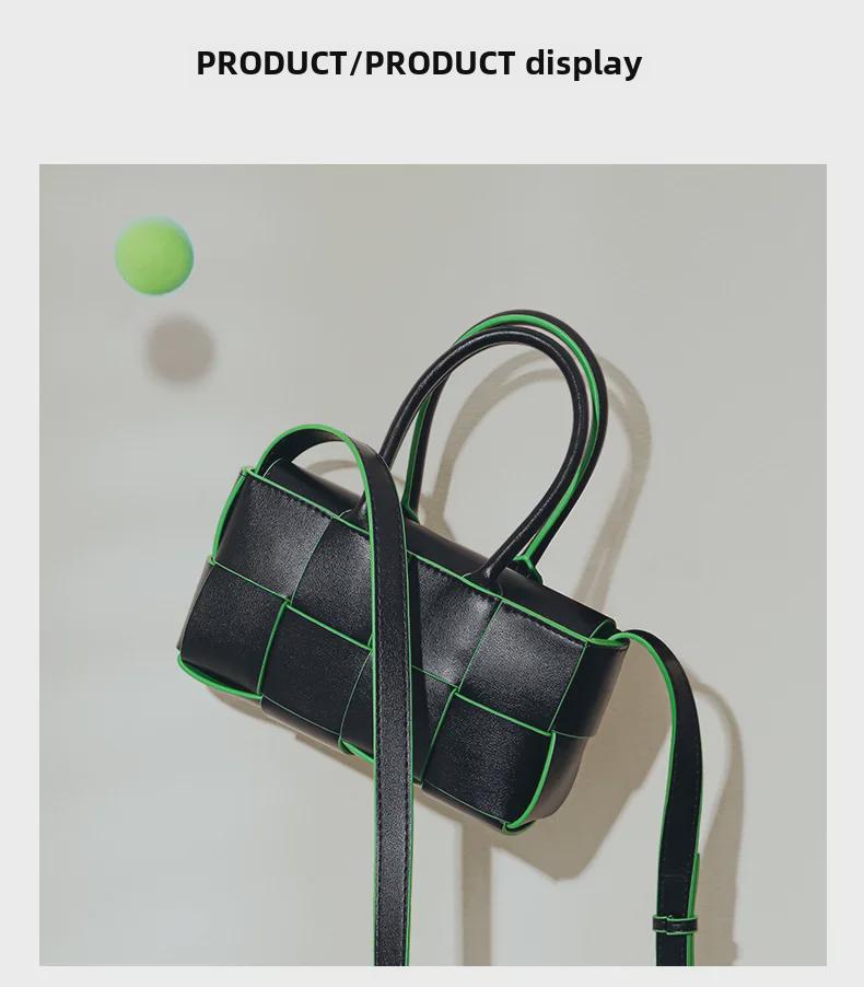 Корейская плетеная сумка из натуральной кожи - стильная, высококачественная сумка через плечо и тоут для женщин