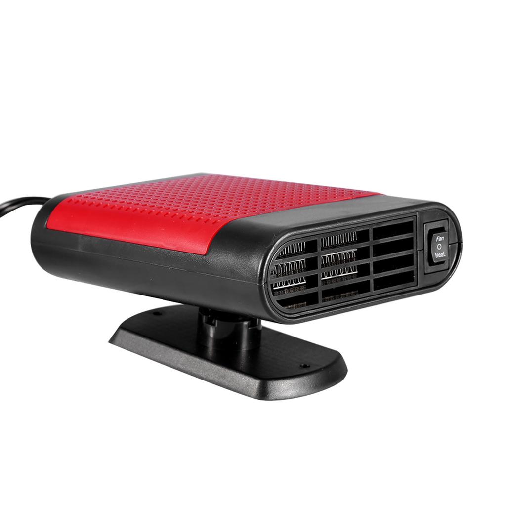 Car 12V Portable Electric Window Heater Heating Dryer Fan Defroster Demister (Red)