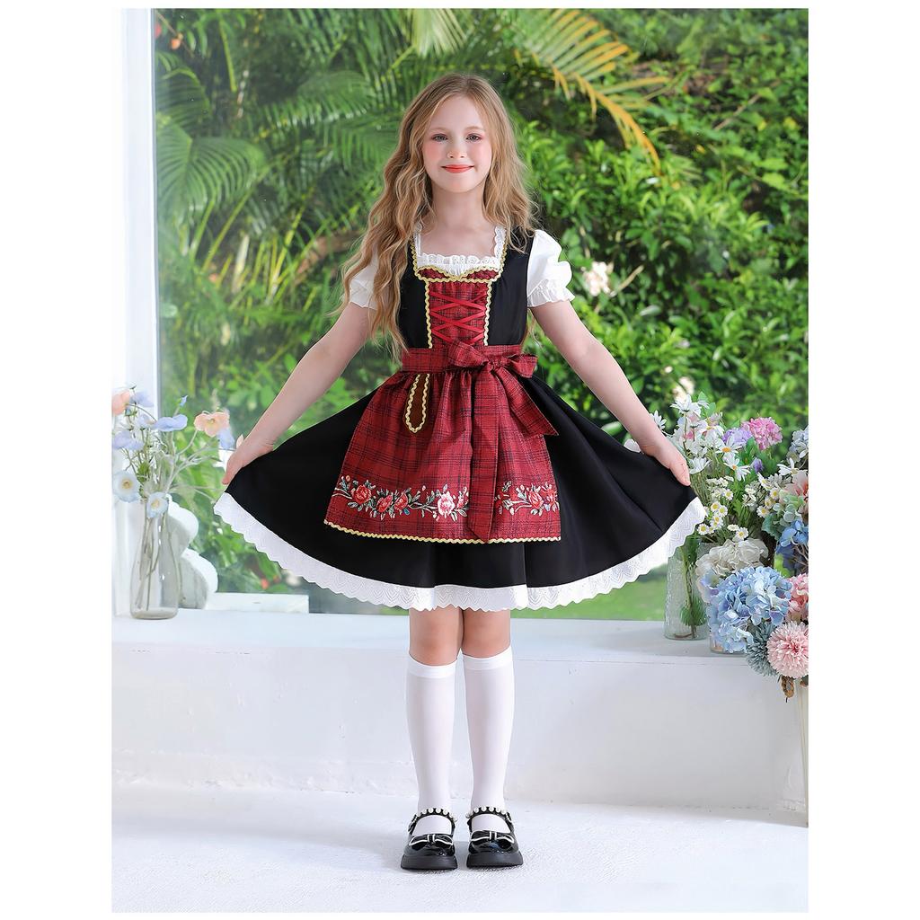 Повседневное платье-принцесса для девочек на Октоберфест, Праздничное платье для