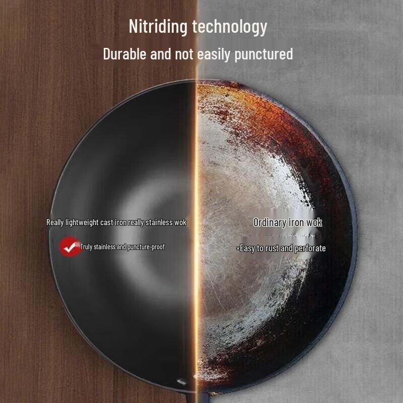 KBH Lightweight Cast Iron Wok