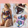 Stylish Women Push Up Padded Plus Size Bikini Set With High Waist Design For Comfort