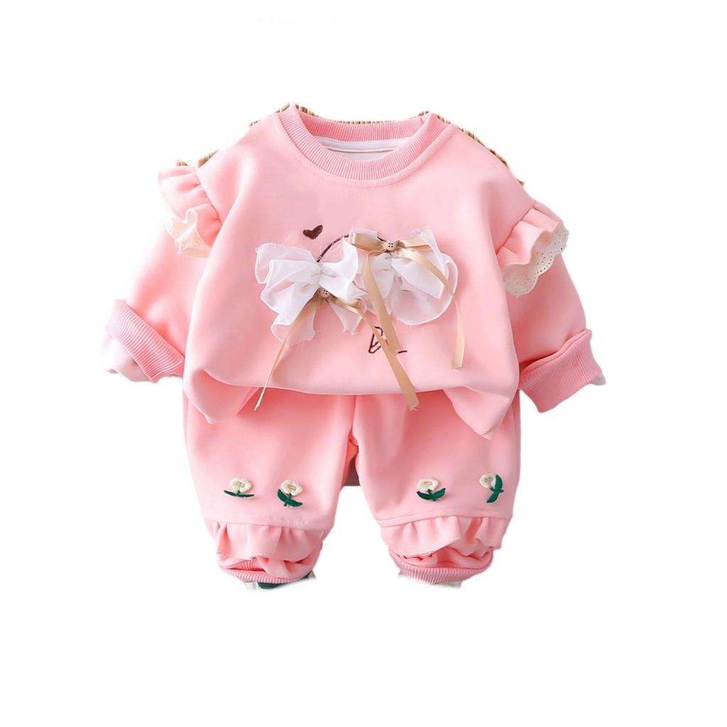 Детский повседневный комплект с длинным рукавом, удобные наряды для повседневной носки