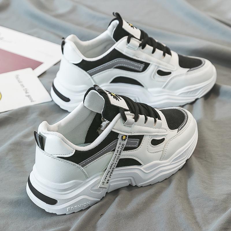 Новые кроссовки для пап, универсальные повседневные кроссовки на толстой подошве