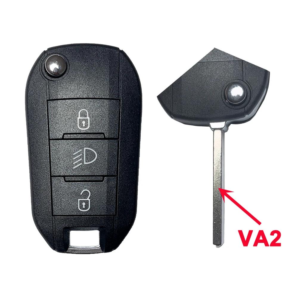 Yocasty 3-кнопочный складной корпус ключа зажигания для автомобиля Citroen Aircross Для Peugeot C3 C4 308 208 508 3008 5008 С Va2/Hu83